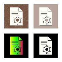 Unique Content Management Vector Icon