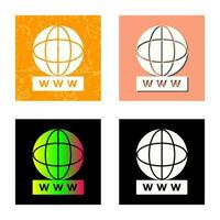 Unique World Wide Web Vector Icon