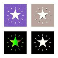 icono de vector de estrella única