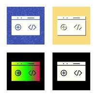 Unique Clean Code Vector Icon