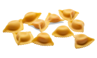 Ravioles pasta aislado en transparente fondo, png