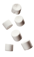 vallend marshmallows geïsoleerd Aan transparant achtergrond, PNG