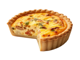 Quiche aislado en transparente fondo, png