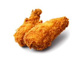 Fried chicken isolated on transparent background, png