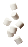 vallend marshmallows geïsoleerd Aan transparant achtergrond, PNG