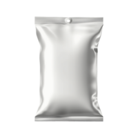 Plastic foil bag isolated on transparent background, png