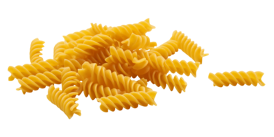 fusilli pasta isolerat på transparent bakgrund, png