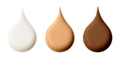 colección de leche, café, chocolate gotas aislado en transparente fondo, png