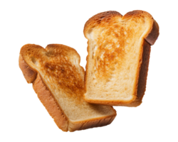 Toast bread isolated on transparent background, png