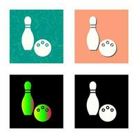 Unique Bowling Vector Icon