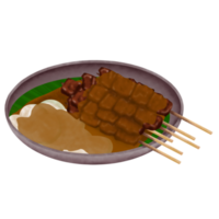 sate padang illustration png