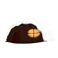 Simple snow house png