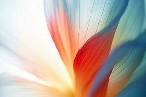A macro image of a flower petal. AI generative photo