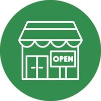 Opening shop Vector Icon Design