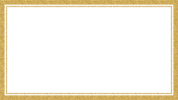 Gold glitter frame rectangle transparent png