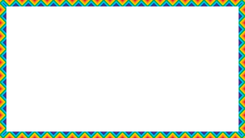 géométrique zigzag Cadre rectangle transparent png