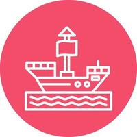 Pirate ship Vector Icon Design