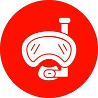 Diving mask Vector Icon Design