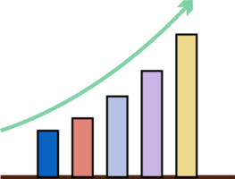 negocio grafico gráfico crecer decoración png