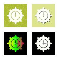 icono de vector de configuración de tiempo