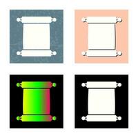 Scroll of Paper Vector Icon