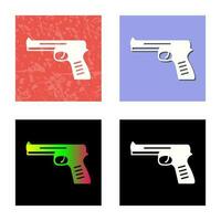 icono de vector de pistola única