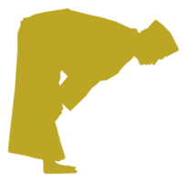 Ruku, Bowing down is an essential pillar of prayer, a part of prayers, the head is bowed and the knees are bowed with both hands, which is one of the essential parts of the prayers in Islam or Moslem. png