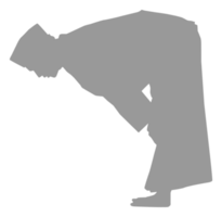 Ruku, Bowing down is an essential pillar of prayer, a part of prayers, the head is bowed and the knees are bowed with both hands, which is one of the essential parts of the prayers in Islam or Moslem. png