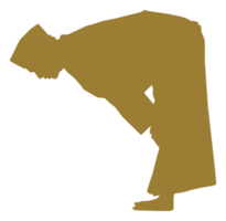 Ruku, Bowing down is an essential pillar of prayer, a part of prayers, the head is bowed and the knees are bowed with both hands, which is one of the essential parts of the prayers in Islam or Moslem. png