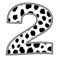 Alphabet two number spot and dot text style graphic png