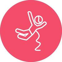 Base jumping Vector Icon Design