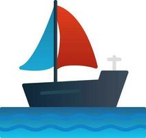 Boat Vector Icon Design