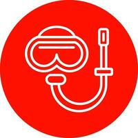 Snorkel gear Vector Icon Design