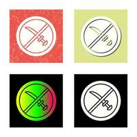 No Weapons Vector Icon