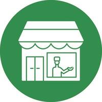 Shopkeeper Vector Icon Design