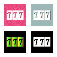 Triple Sevens Vector Icon