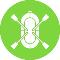 Rafting Vector Icon Design