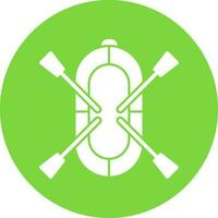 Rafting Vector Icon Design