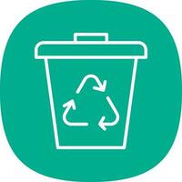 Waste bin Vector Icon Design