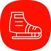 Ice skating Vector Icon Design