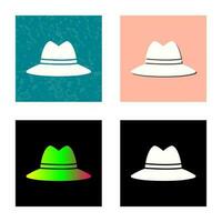 icono de vector de sombrero