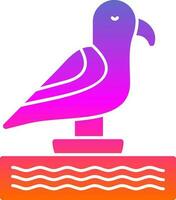 Seagull Vector Icon Design