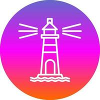 Lighthouse Vector Icon Design