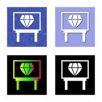 Diamond Exhibit Vector Icon