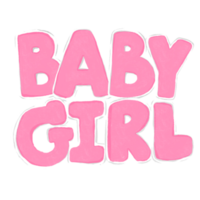 nuovo Nato bambino ragazza annuncio png