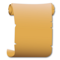 Old Parchment Paper Scroll png