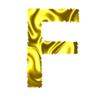 golden letter F png