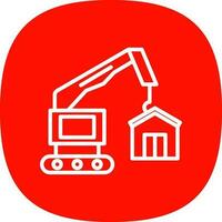 Construction site Vector Icon Design