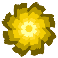 degradado color hojas flor png