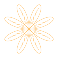 le foglie fiore linea png